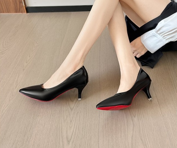 Refreshing high-heeled shoes low shoes for women