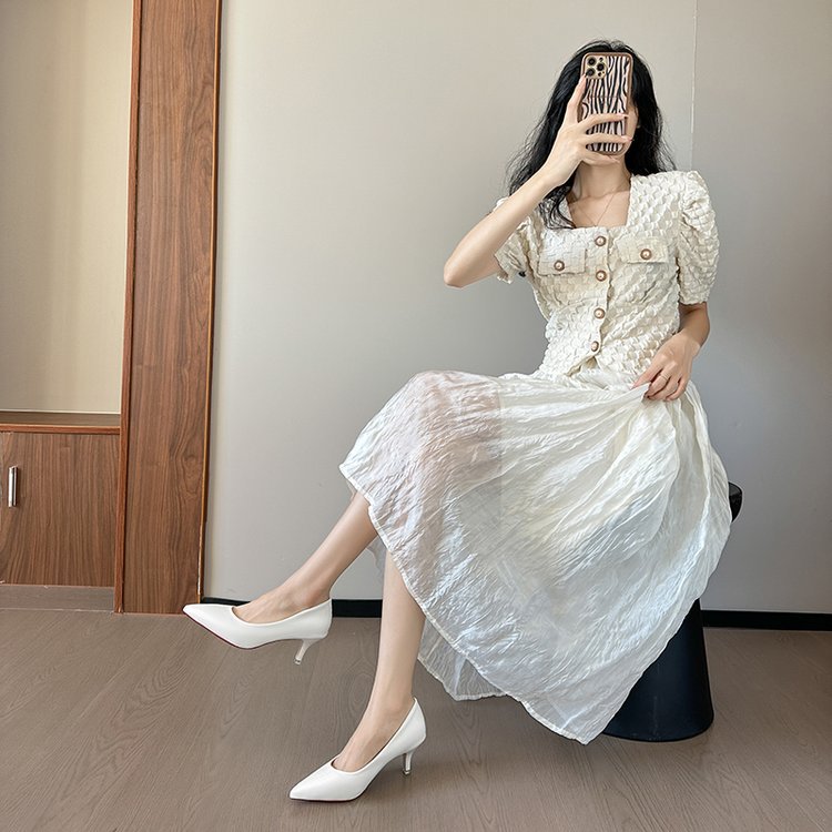 Refreshing high-heeled shoes low shoes for women