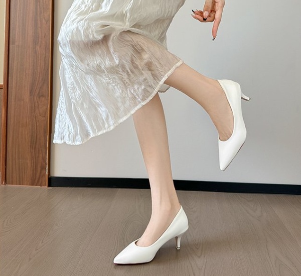 Refreshing high-heeled shoes low shoes for women