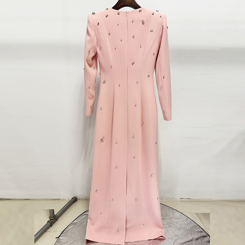 Long European style dress rhinestone formal dress