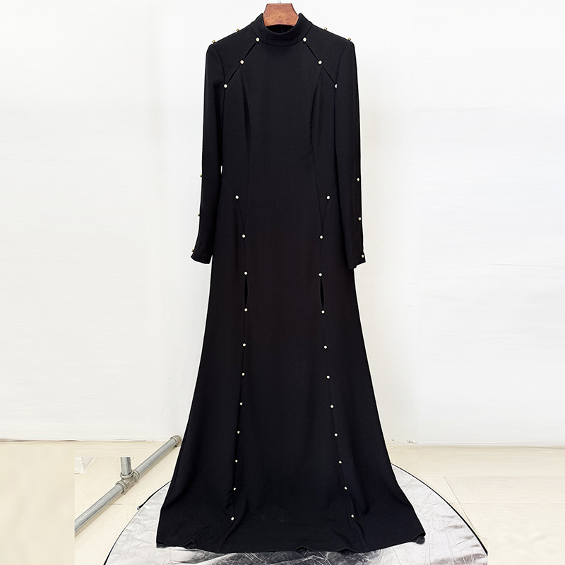 Long simple long dress floor length beading dress