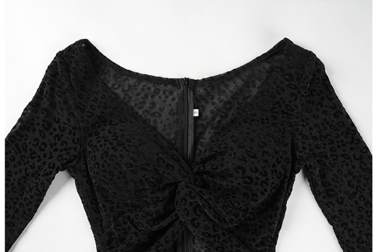 Perspective slim black sexy night show dress for women