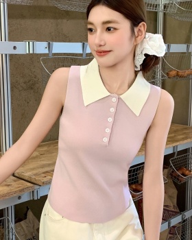 Mixed colors sleeveless vest spicegirl unique tops