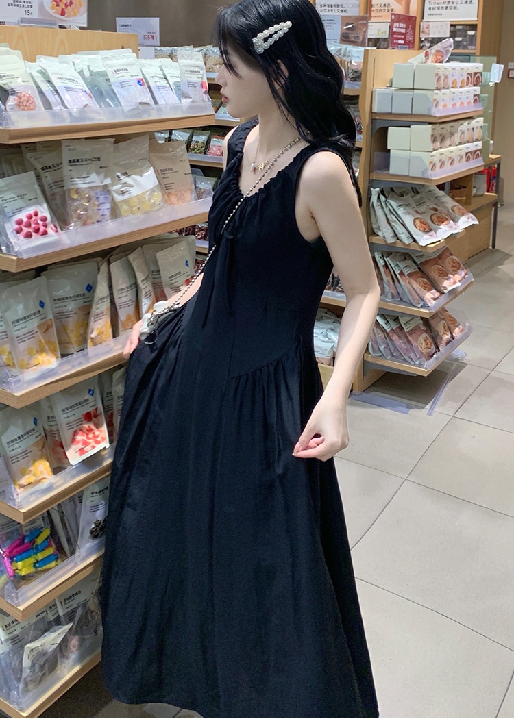 Retro sleeveless dress sleeveless dress for women