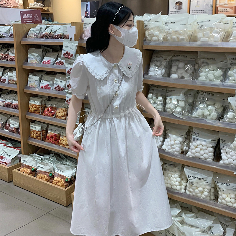 Korean style slim summer loose all-match doll dress