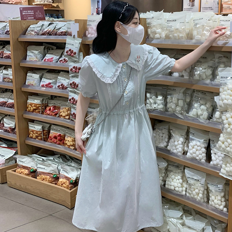 Korean style slim summer loose all-match doll dress