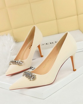 Fashion  high-heeled shoes pointed low shoes for women