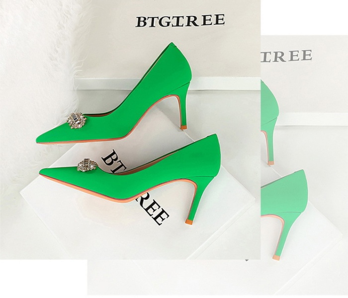 Fashion  high-heeled shoes pointed low shoes for women
