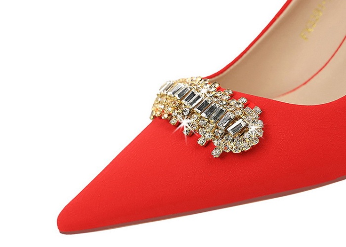 Fashion  high-heeled shoes pointed low shoes for women