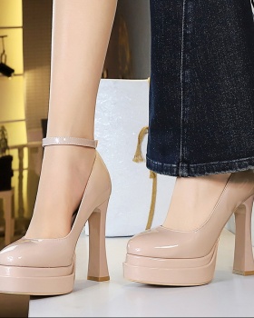 European style platform high-heeled shoes for women