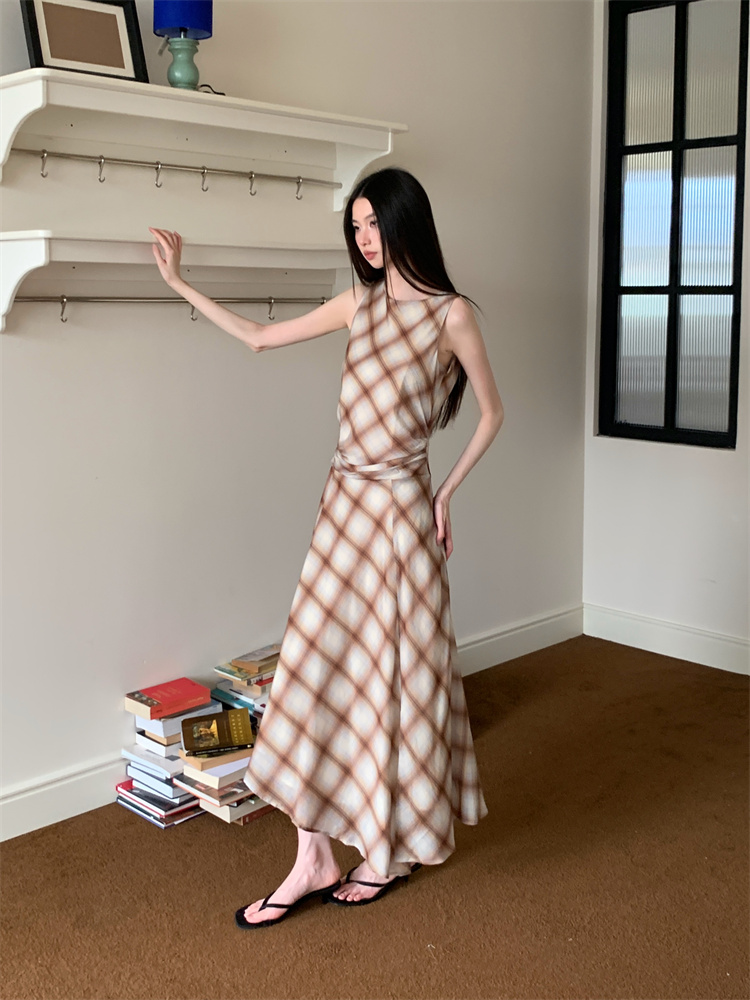 Summer dress sleeveless long dress for women