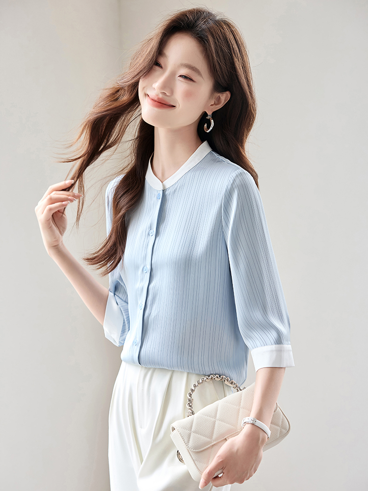 Show young mixed colors T-shirt fashion small shirt