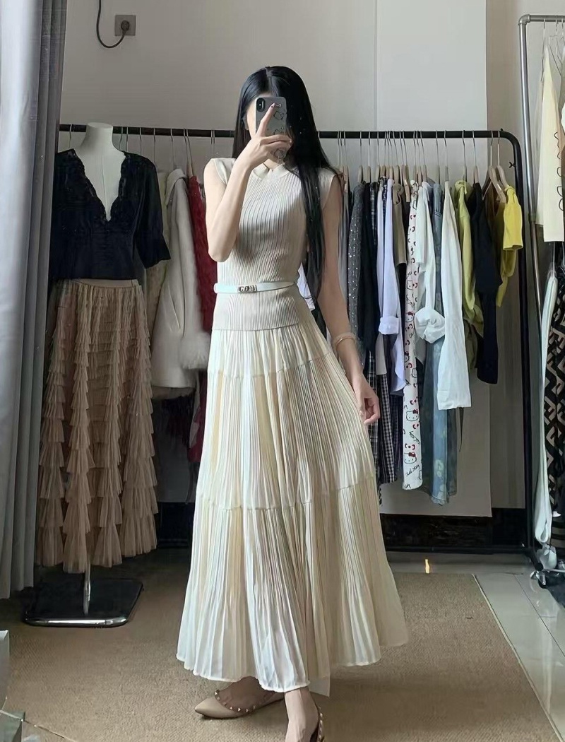 Enticement skirt waistcoat 2pcs set for women