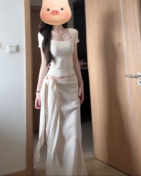 Summer dress bandage skirt 2pcs set