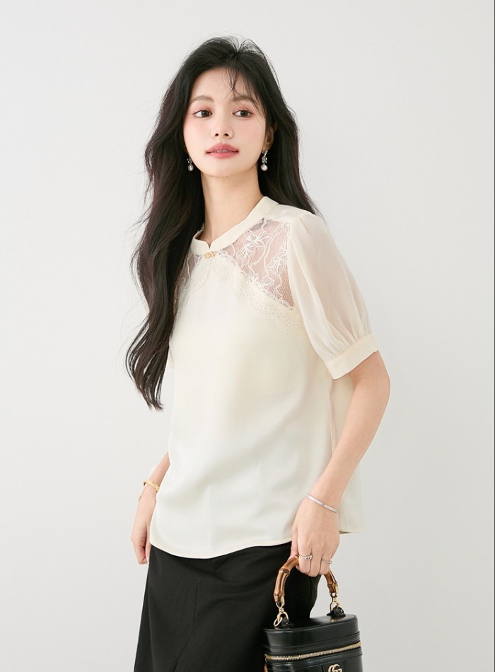 Summer short sleeve shirt Chinese style tops