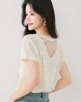 Short sleeve boats sleeve shirts all-match T-shirt