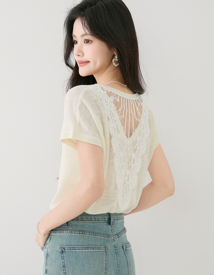 Short sleeve boats sleeve shirts all-match T-shirt