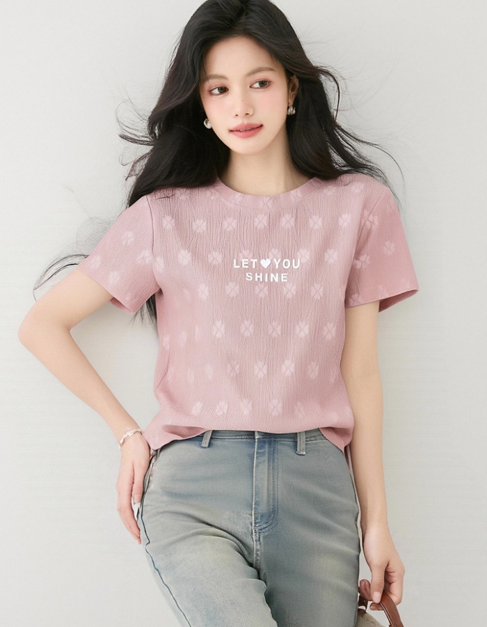 Fashion temperament T-shirt all-match tops for women