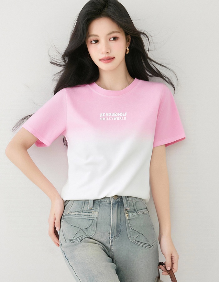 Fashion show young T-shirt all-match small shirt for women