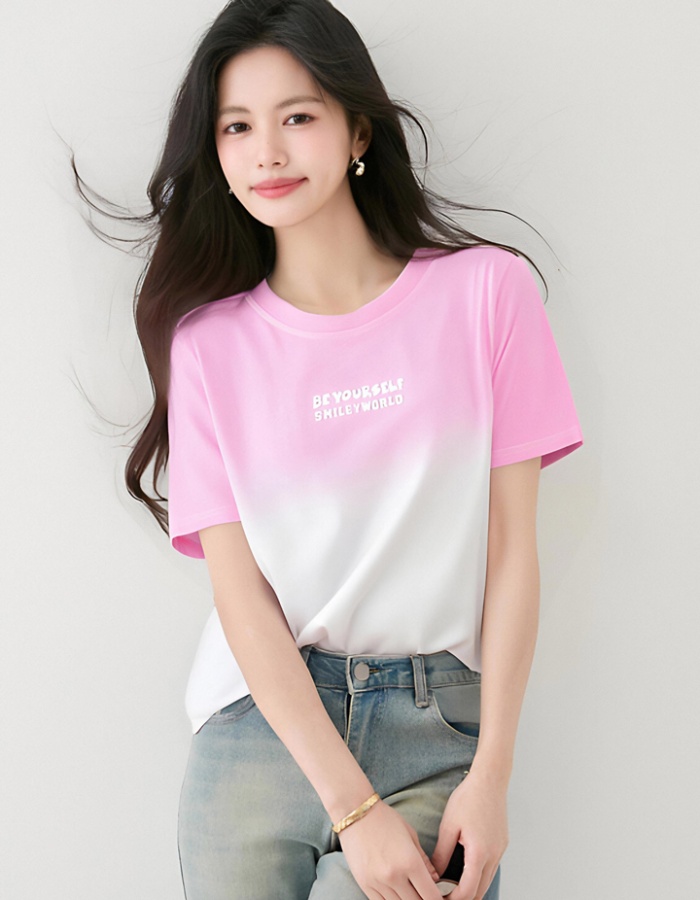 Fashion show young T-shirt all-match small shirt for women
