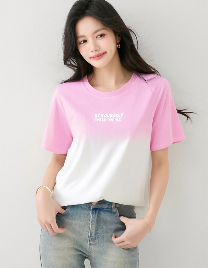 Fashion show young T-shirt all-match small shirt for women