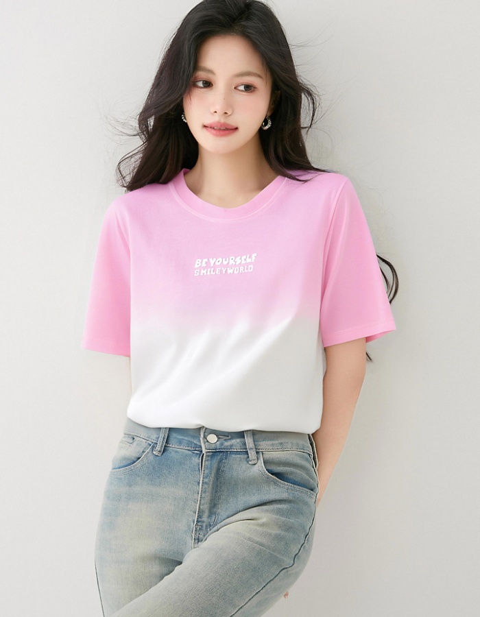 Fashion show young T-shirt all-match small shirt for women