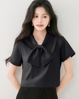 Summer all-match tops temperament Korean style shirt