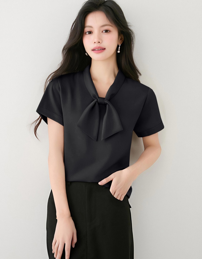 Summer all-match tops temperament Korean style shirt
