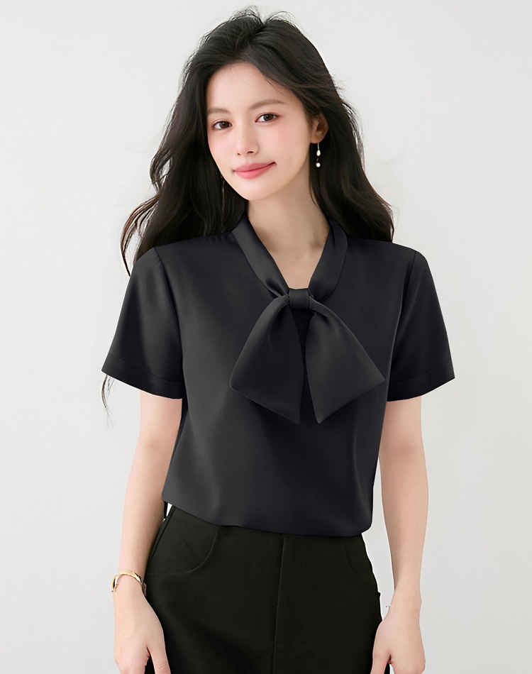 Summer all-match tops temperament Korean style shirt