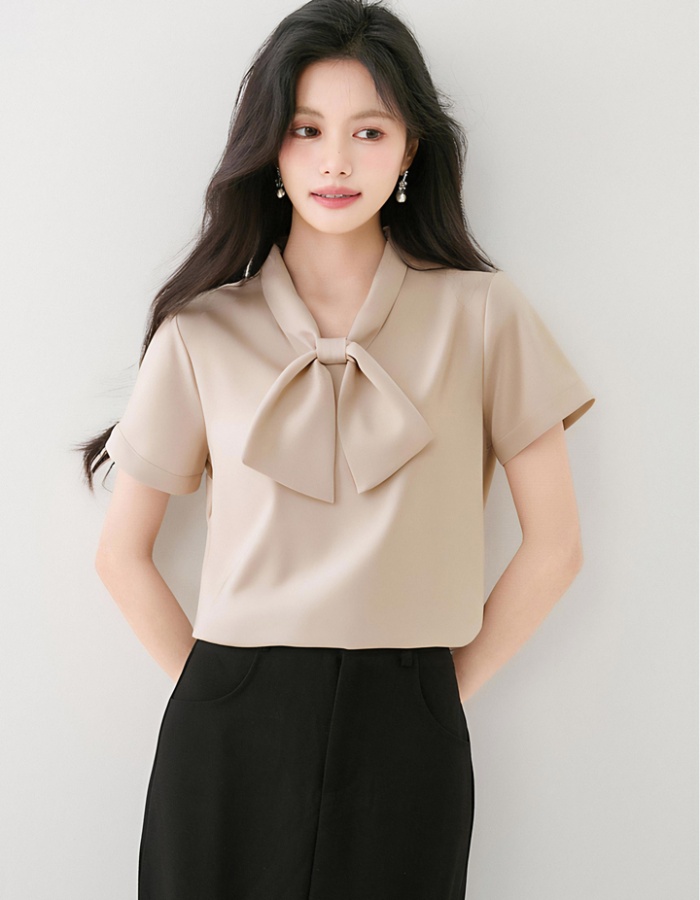 Summer all-match tops temperament Korean style shirt