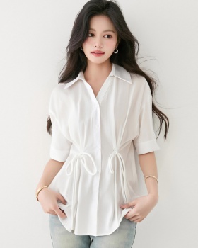 Commuting white tops all-match small shirt