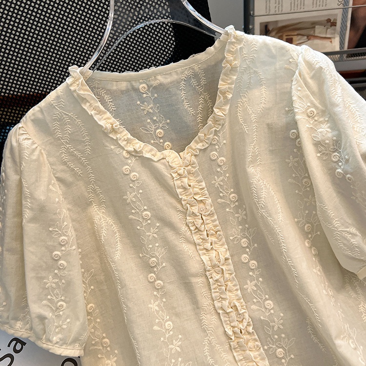Show young Korean style short sleeve shirt