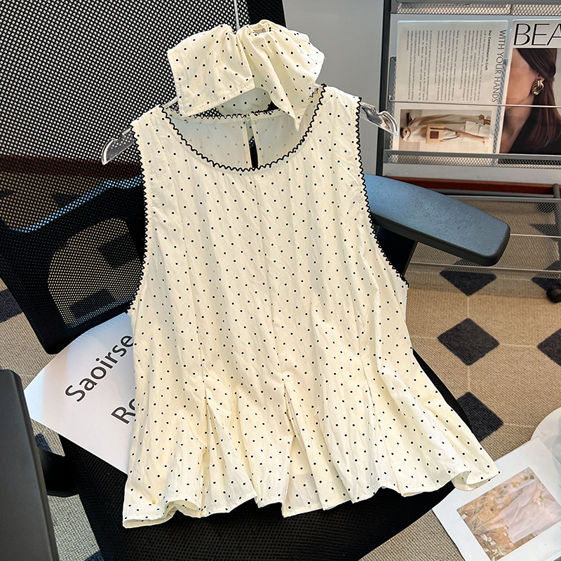 Niche summer all-match tops tender sleeveless shirt