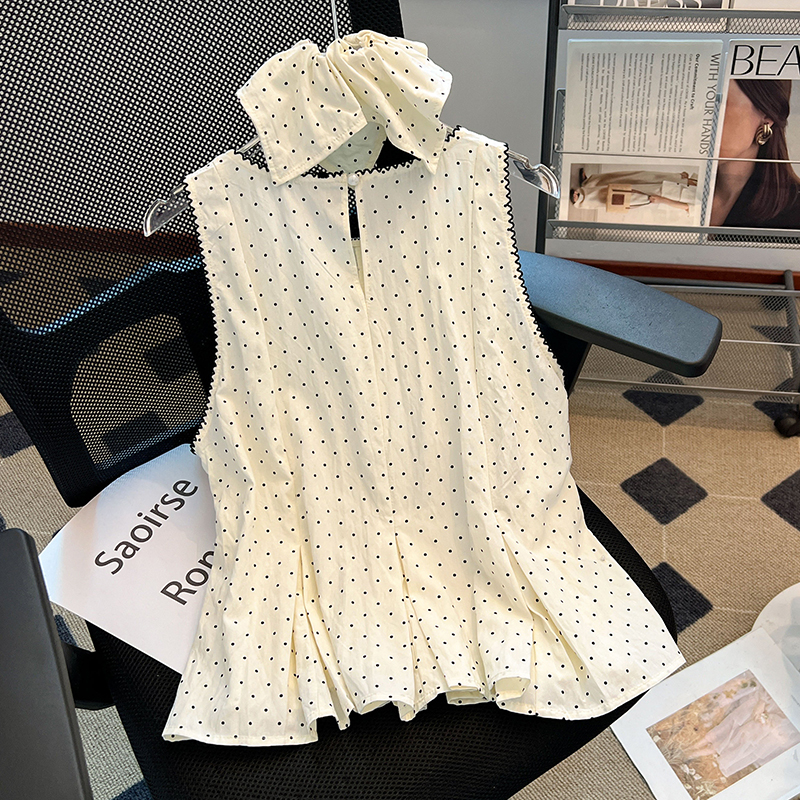 Niche summer all-match tops tender sleeveless shirt