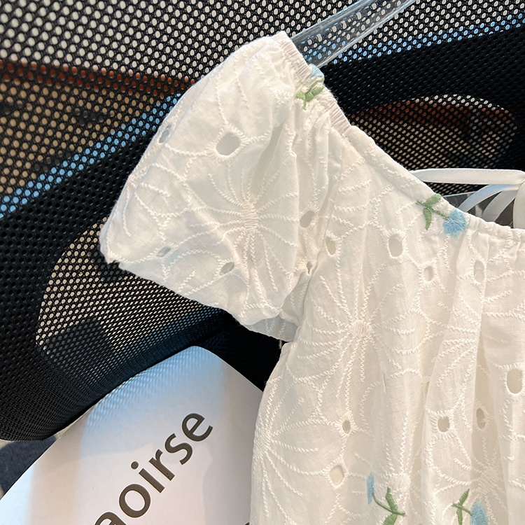 Summer hollow tops loose Korean style shirt for women