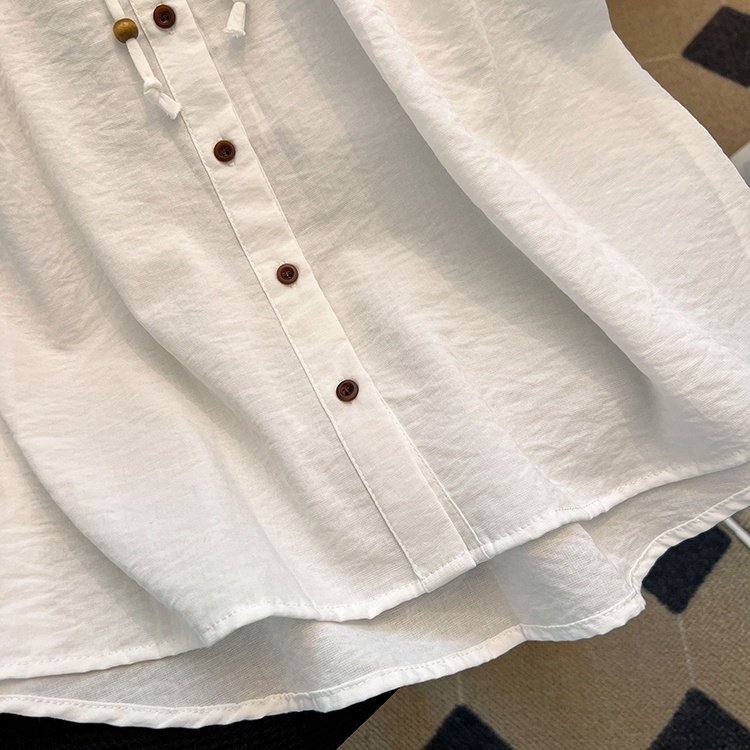 Summer frenum waistcoat round neck shirt for women