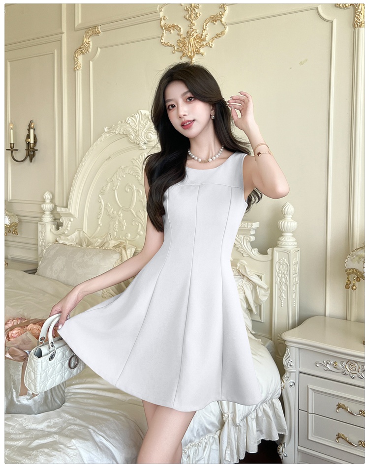 Sleeveless Western style vest temperament slim dress