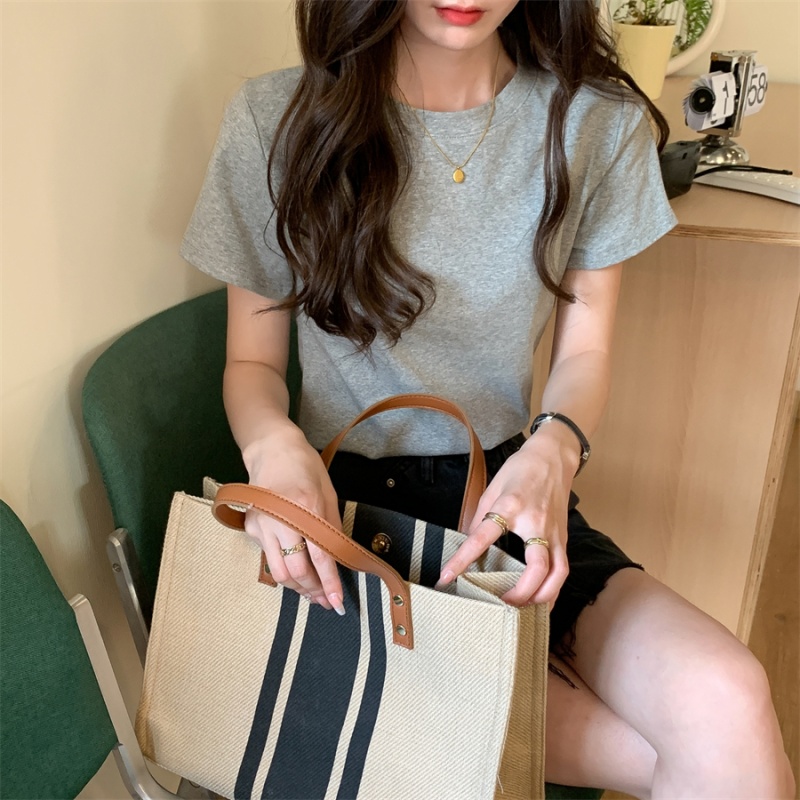 Pure T-shirt short sleeve tops for women