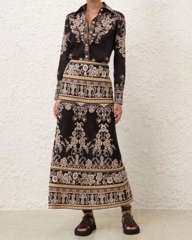 Long sleeve Casual European style skirt a set for women