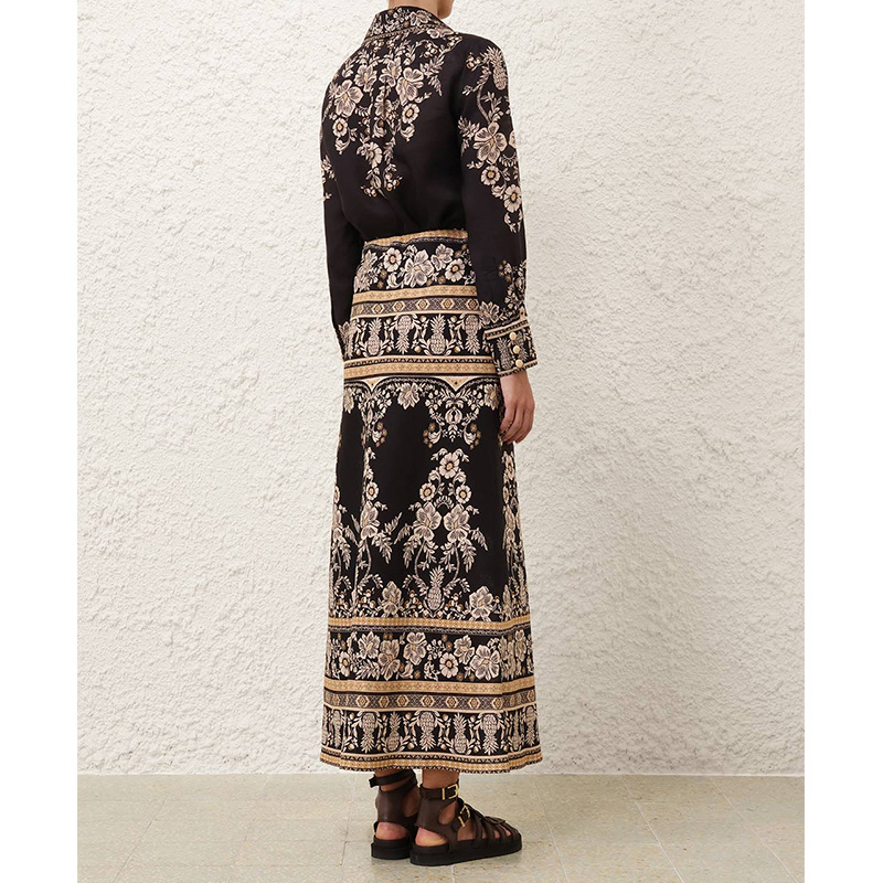 Long sleeve Casual European style skirt a set for women