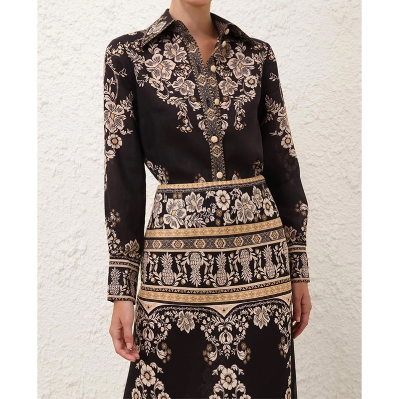 Long sleeve Casual European style skirt a set for women