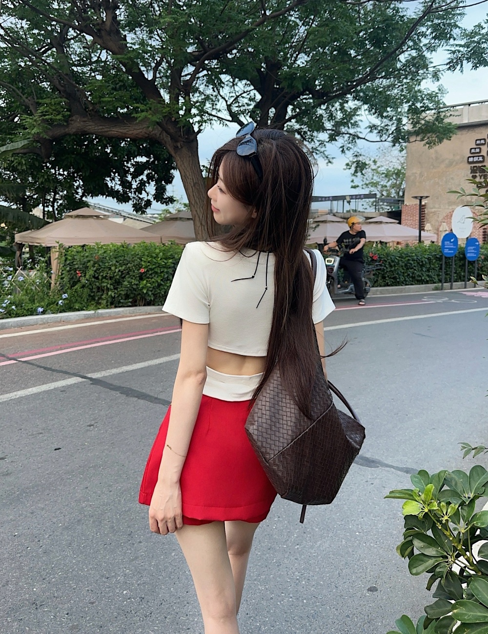 Printing package hip tops round neck retro T-shirt a set