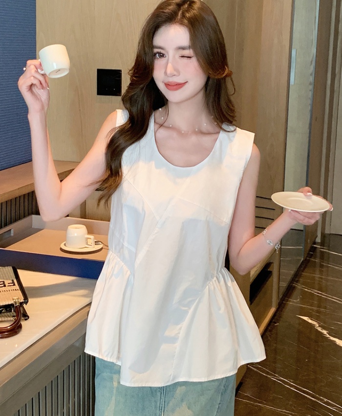 Korean style shirt all-match vest for women