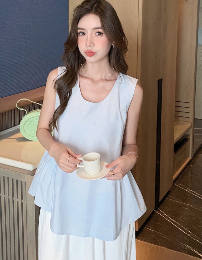Korean style shirt all-match vest for women