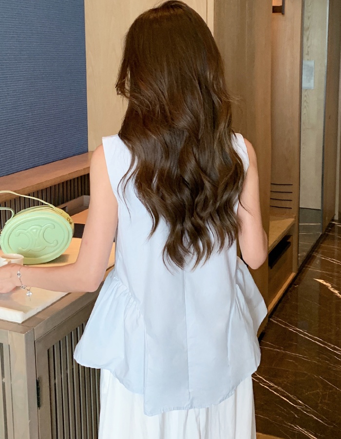 Korean style shirt all-match vest for women