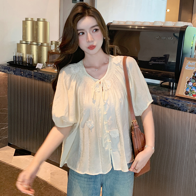 Short sleeve shirt summer tops for women