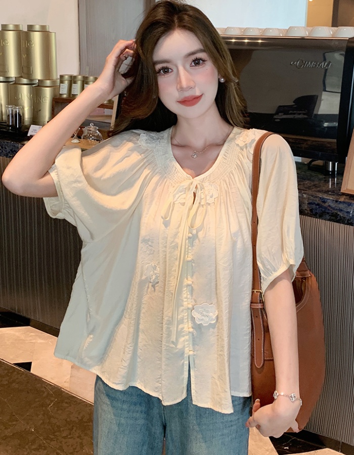 Short sleeve shirt summer tops for women