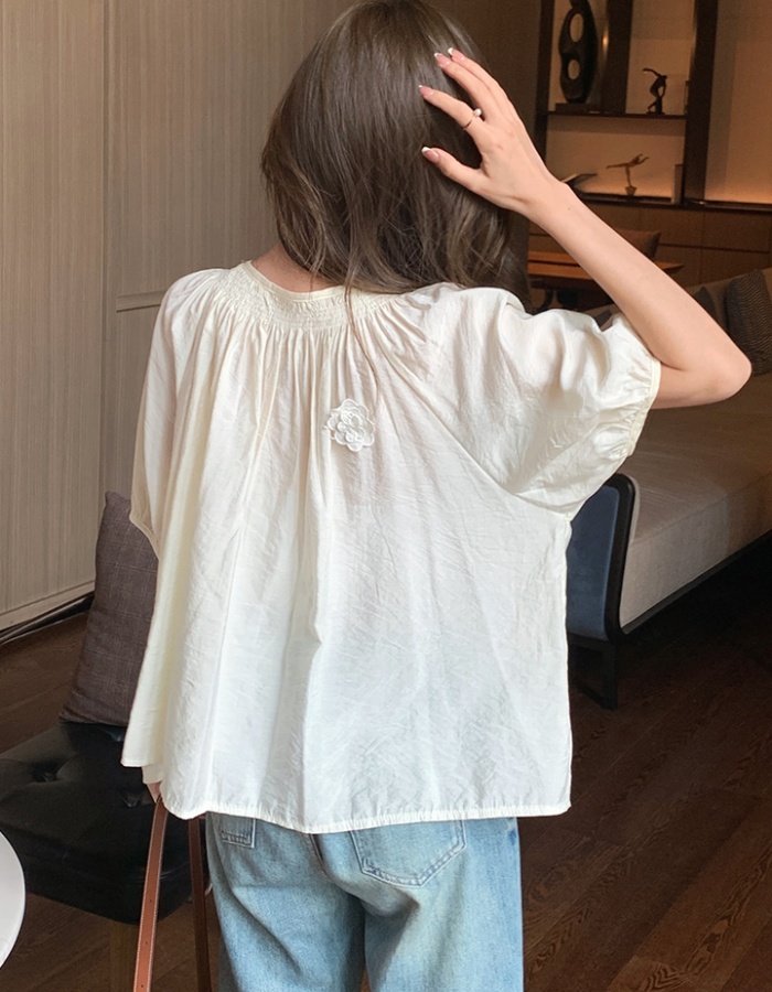Short sleeve shirt summer tops for women