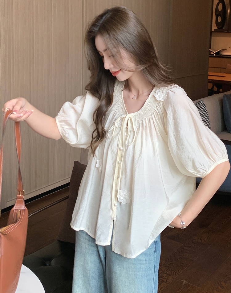 Short sleeve shirt summer tops for women