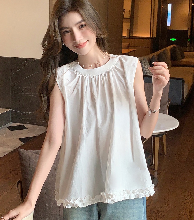 Summer sleeveless vest all-match shirt for women